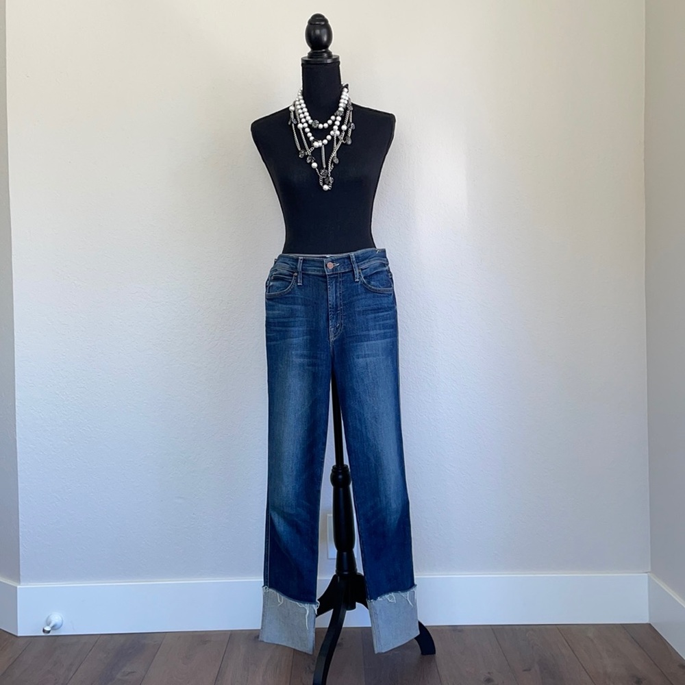 MOTHER Pony Boy Ankle Fray Jeans